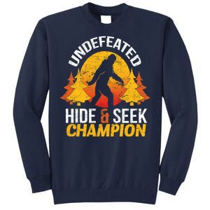 Undefeated Hide And Seek Champion Bigfoot Tall Sweatshirt