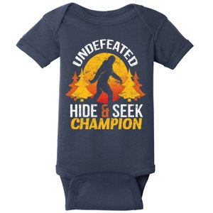 Undefeated Hide And Seek Champion Bigfoot Baby Bodysuit