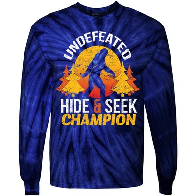 Undefeated Hide And Seek Champion Bigfoot Tie-Dye Long Sleeve Shirt