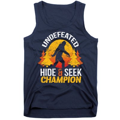 Undefeated Hide And Seek Champion Bigfoot Tank Top