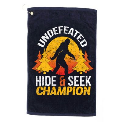 Undefeated Hide And Seek Champion Bigfoot Golf Towel