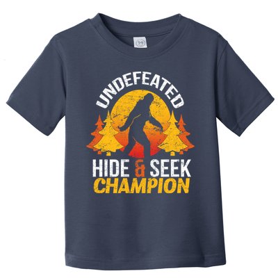 Undefeated Hide And Seek Champion Bigfoot Toddler T-Shirt
