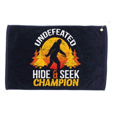 Undefeated Hide And Seek Champion Bigfoot Grommeted Golf Towel