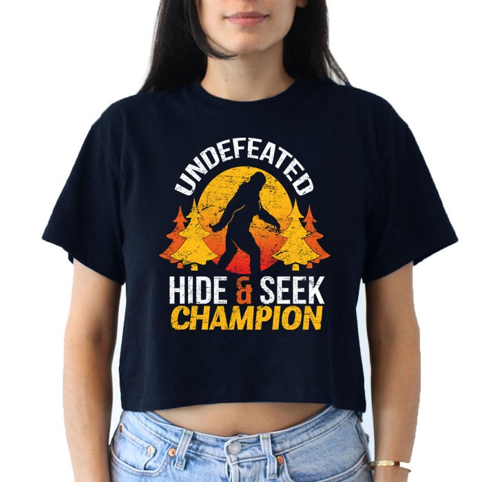 Undefeated Hide And Seek Champion Bigfoot Crop Top