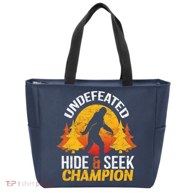 Undefeated Hide And Seek Champion Bigfoot Zip Tote Bag