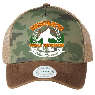 Undefeated Sasquatch Social Distancing Bigfoot Legacy Tie Dye Trucker Hat