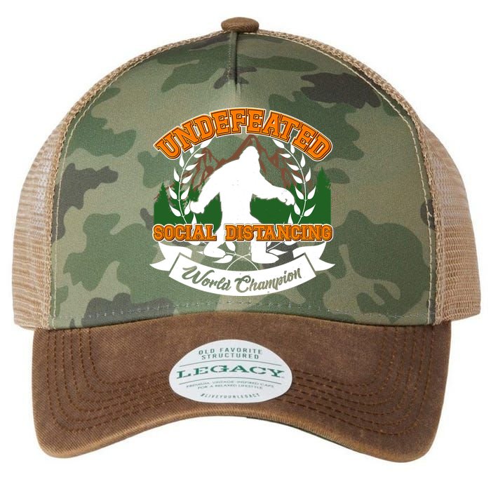 Undefeated Sasquatch Social Distancing Bigfoot Legacy Tie Dye Trucker Hat