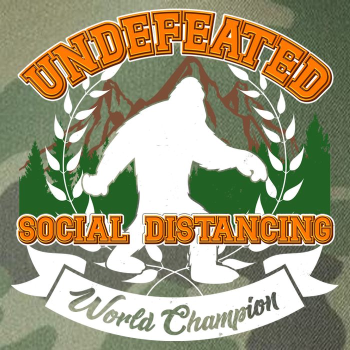 Undefeated Sasquatch Social Distancing Bigfoot Legacy Tie Dye Trucker Hat