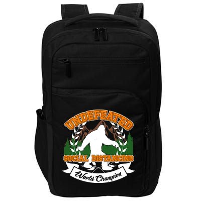 Undefeated Sasquatch Social Distancing Bigfoot Impact Tech Backpack