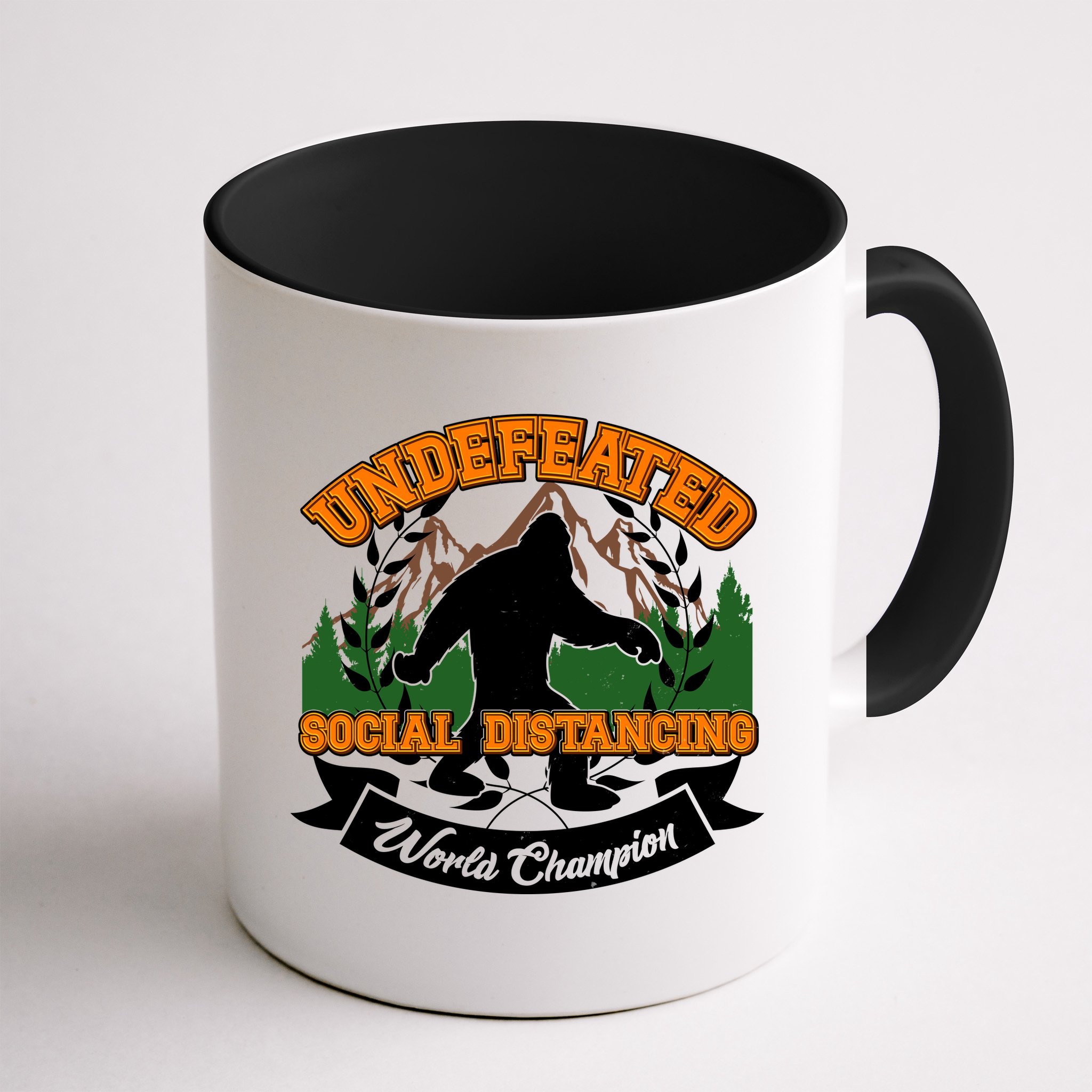 Undefeated Sasquatch Social Distancing Bigfoot Mug