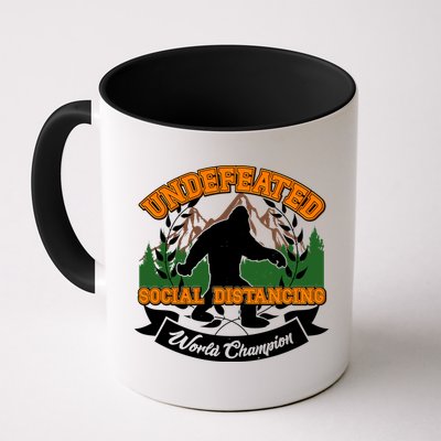 Undefeated Sasquatch Social Distancing Bigfoot Mug