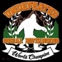 Undefeated Sasquatch Social Distancing Bigfoot Flatbill Hat