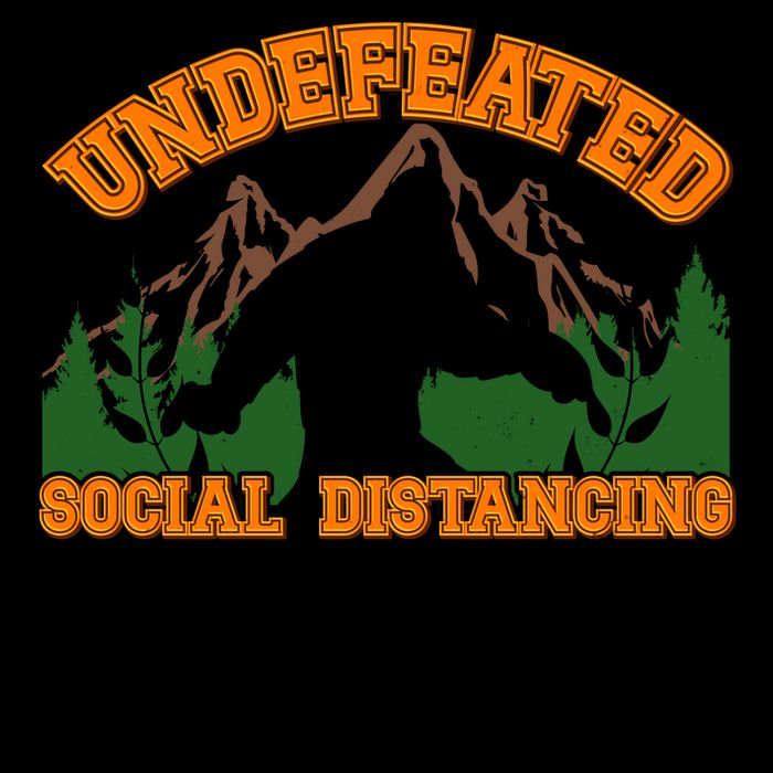 Undefeated Sasquatch Social Distancing Bigfoot 16oz Travel Tumbler