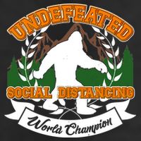 Undefeated Sasquatch Social Distancing Bigfoot 25L Jumbo Tote