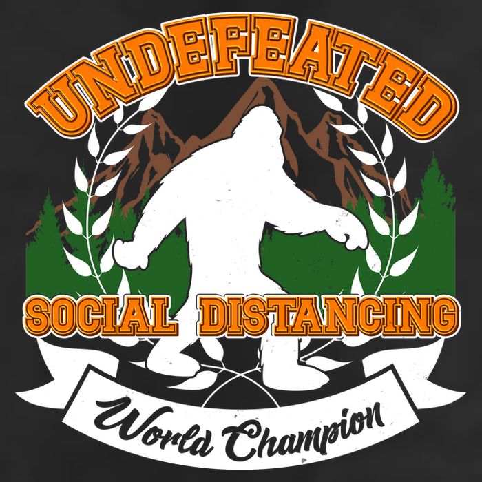 Undefeated Sasquatch Social Distancing Bigfoot Hat