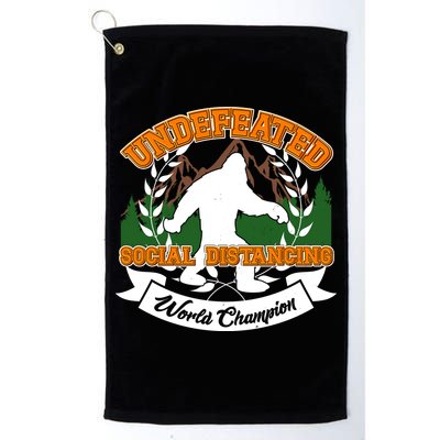 Undefeated Sasquatch Social Distancing Bigfoot Golf Towel