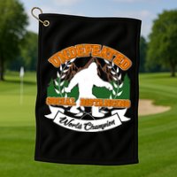 Undefeated Sasquatch Social Distancing Bigfoot Golf Towel