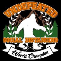 Undefeated Sasquatch Social Distancing Bigfoot Zip Tote Bag