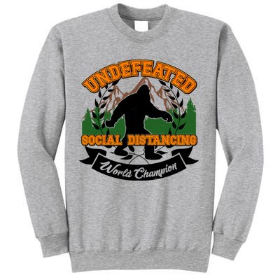 Undefeated Sasquatch Social Distancing Bigfoot Sweatshirt