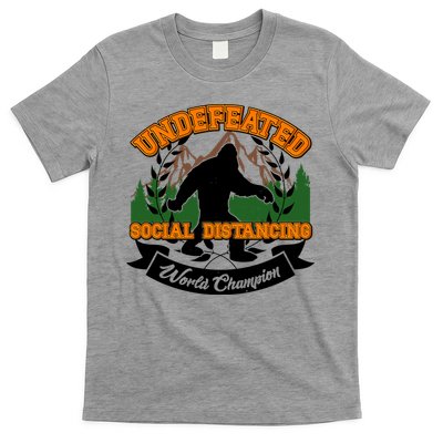 Undefeated Sasquatch Social Distancing Bigfoot T-Shirt