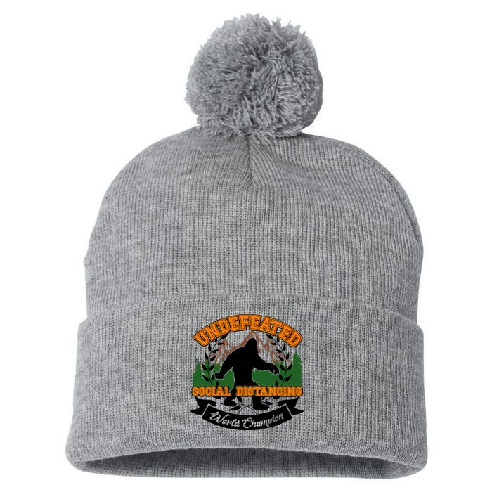 Undefeated Sasquatch Social Distancing Bigfoot Pom Pom 12in Knit Beanie