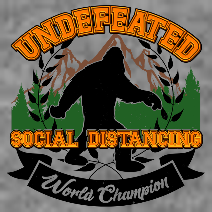 Undefeated Sasquatch Social Distancing Bigfoot Pom Pom 12in Knit Beanie