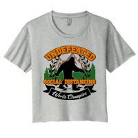 Undefeated Sasquatch Social Distancing Bigfoot Crop Top