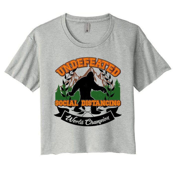 Undefeated Sasquatch Social Distancing Bigfoot Crop Top