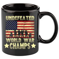 Undefeated World War Champs 11oz C Handle Ceramic Mug