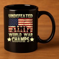 Undefeated World War Champs 11oz C Handle Ceramic Mug