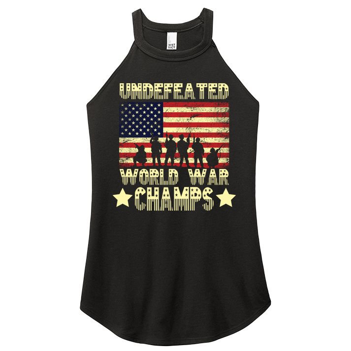 Undefeated World War Champs Women's Perfect Tri Rocker Tank
