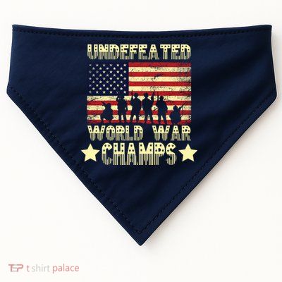 Undefeated World War Champs USA-Made Doggie Bandana