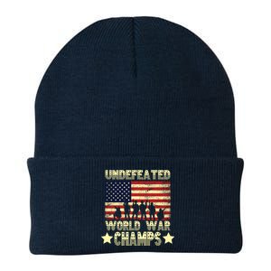 Undefeated World War Champs Knit Cap Winter Beanie