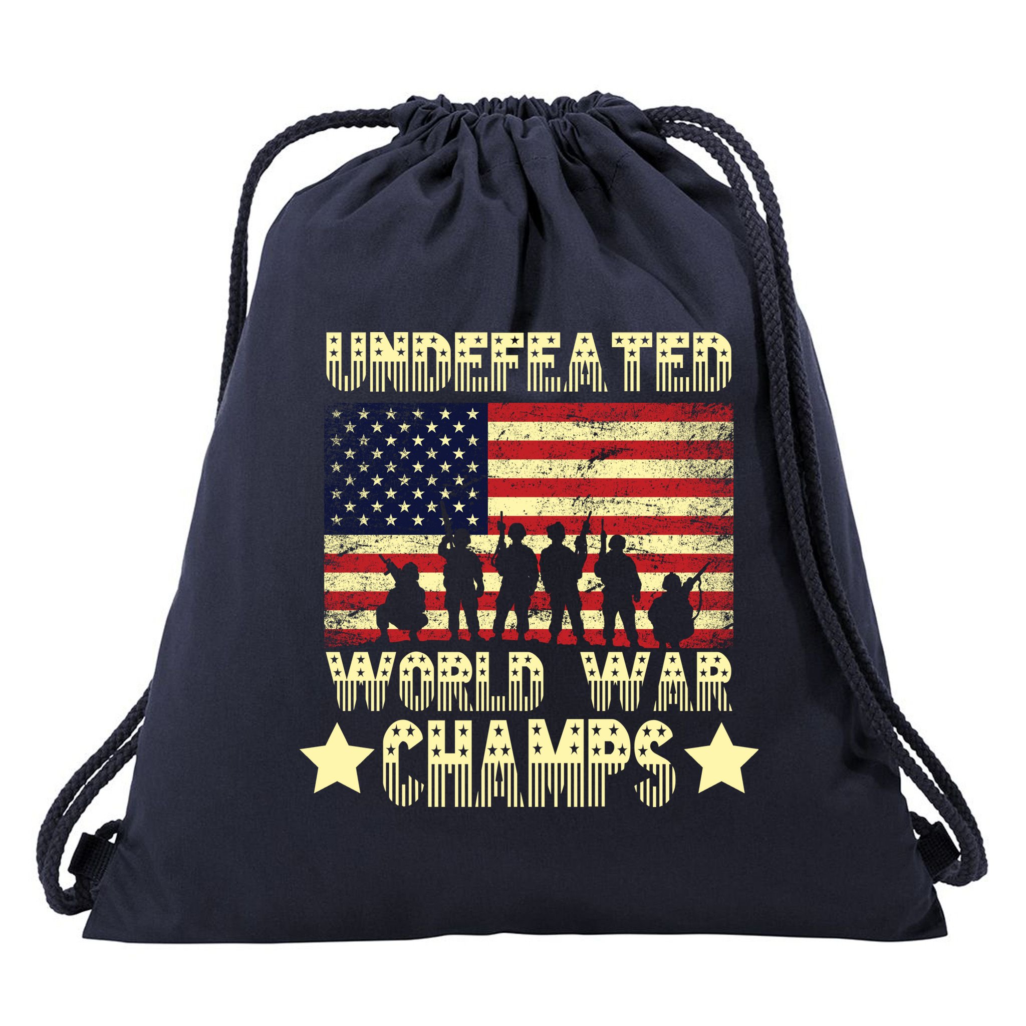 Undefeated World War Champs Drawstring Bag