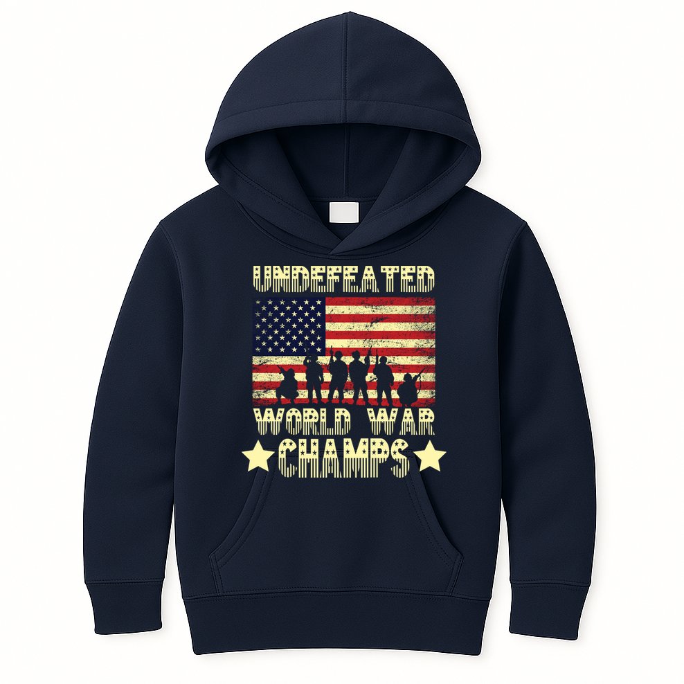 Undefeated World War Champs Kids Hoodie