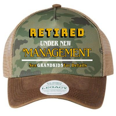 Under New Management Grandkids Retirement  Legacy Tie Dye Trucker Hat