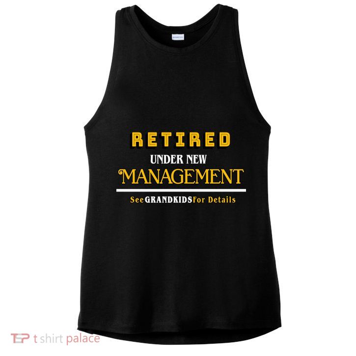 Under New Management Grandkids Retirement  Ladies PosiCharge Tri-Blend Wicking Tank