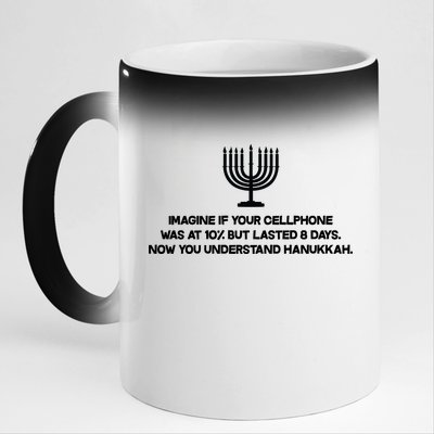 Understanding Hanukkah 11oz Black Color Changing Mug