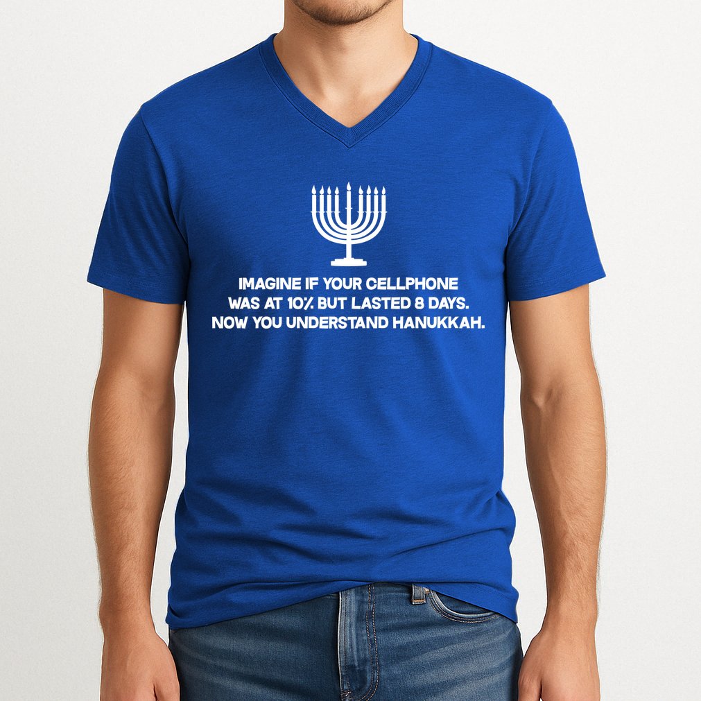 Understanding Hanukkah V-Neck T-Shirt