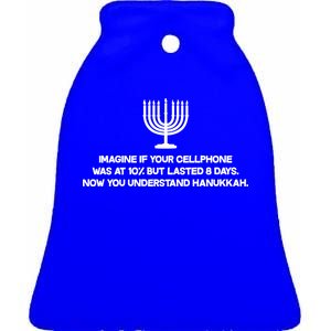 Understanding Hanukkah Ceramic Bell Ornament