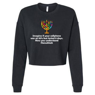Understanding Hanukkah Funny Cropped Pullover Crew