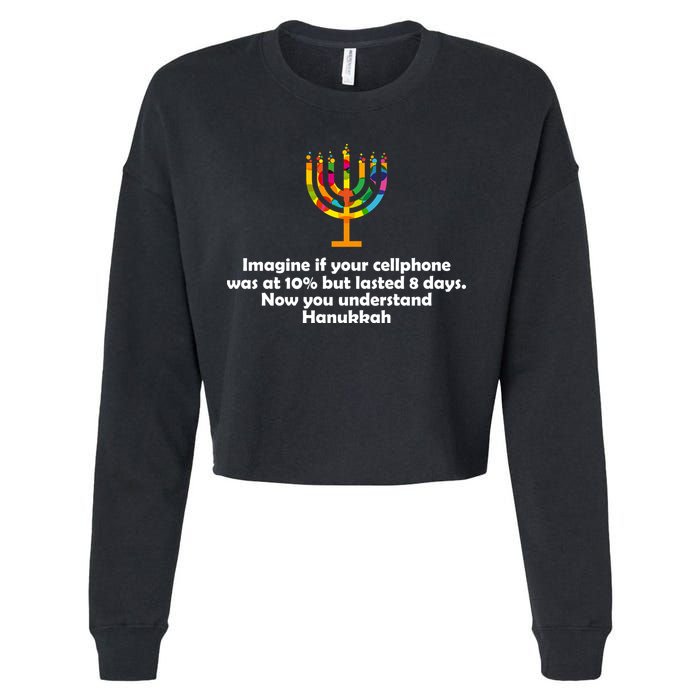 Understanding Hanukkah Funny Cropped Pullover Crew