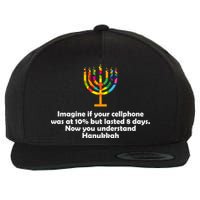 Understanding Hanukkah Funny Wool Snapback Cap