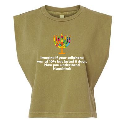 Understanding Hanukkah Funny Garment-Dyed Women's Muscle Tee