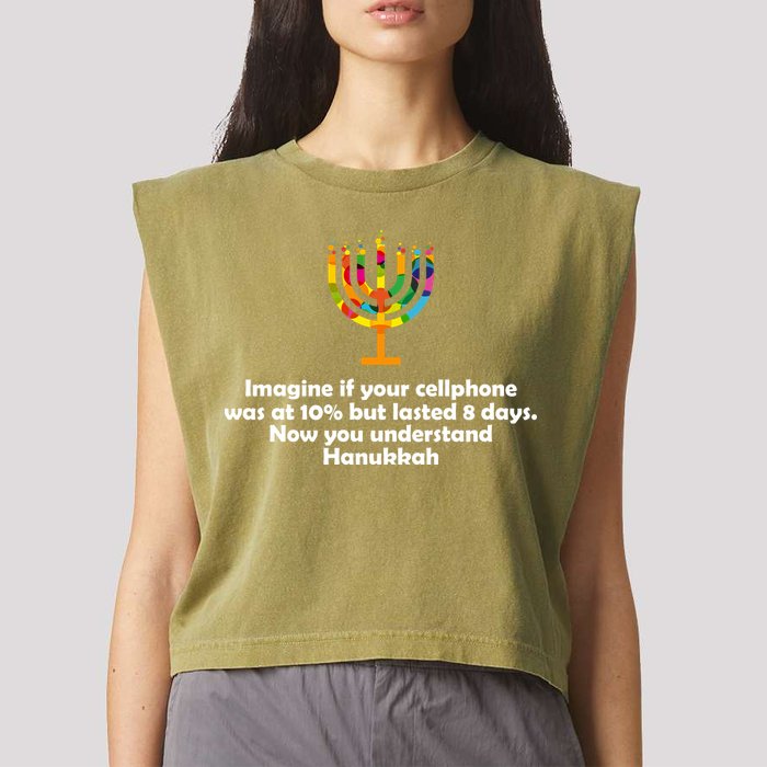 Understanding Hanukkah Funny Garment-Dyed Women's Muscle Tee