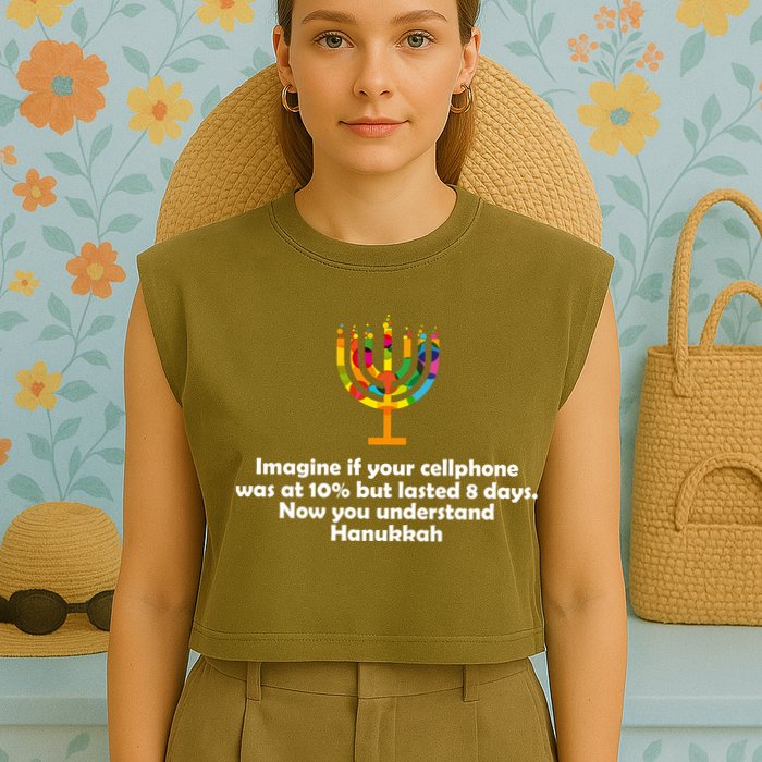 Understanding Hanukkah Funny Garment-Dyed Women's Muscle Tee