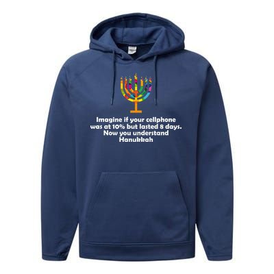 Understanding Hanukkah Funny Performance Fleece Hoodie