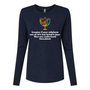 Understanding Hanukkah Funny Womens Cotton Relaxed Long Sleeve T-Shirt