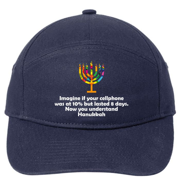 Understanding Hanukkah Funny 7-Panel Snapback Hat