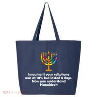 Understanding Hanukkah Funny 25L Jumbo Tote